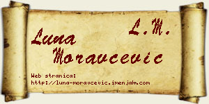 Luna Moravčević vizit kartica